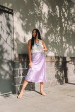 Load image into Gallery viewer, Good Grace Satin Midi Skirt