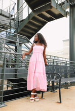 Load image into Gallery viewer, Pretty In Pink Gingham Maxi Dress