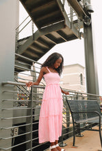 Load image into Gallery viewer, Pretty In Pink Gingham Maxi Dress