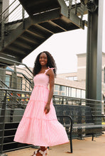 Load image into Gallery viewer, Pretty In Pink Gingham Maxi Dress