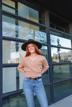 Load image into Gallery viewer, Caramel Bliss Wrap Sweater