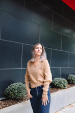 Load image into Gallery viewer, Caramel Bliss Wrap Sweater