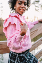 Load image into Gallery viewer, Rosie Belle Ruffled Cable Knit Sweater