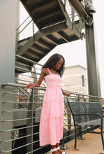 Load image into Gallery viewer, Pretty In Pink Gingham Maxi Dress
